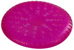 Frisbee de 23,5 cm en caoutchouc rose ToyFastic pour chien KERBL