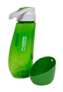 Trixie - Gourde avec gamelle en plastique 70 cl - Gamm vert