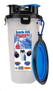 Gourde DUO croquettes et eau pour chien ANKA