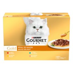 GOURMET Gold Pâtées régal de Sauces pour chat 12x85g