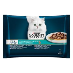 PURINA GOURMET PERLE Les plaisirs de la mer Pâtées pour chat