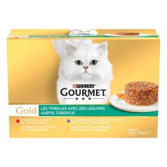 PURINA GOURMET GOLD Les timbales. 12x85 g.