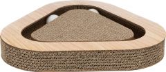 Griffoir carton avec balles catnip brun pour chat TRIXIE 36 × 5 × 36/36 cm 