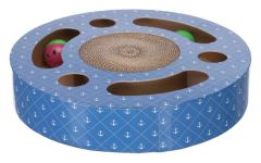 Griffoir tambour avec balles en carton catnip pour chat TRIXIE