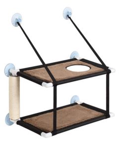 Hamac de fenêtre double pour chat ANKA 60x31cm