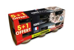 HAMI FORM Pack de 6 pâtées recettes découverte pour chat