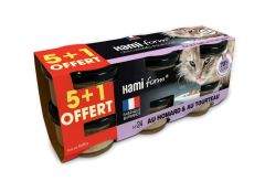 HAMI FORM Pack de 6 pâtées recette n°24 au homard et au tourteau pour chat