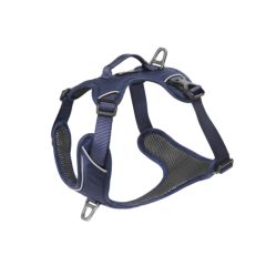 Harnais bleu pétrole anti-traction pour chien KYFLIE