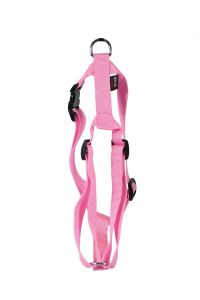 Harnais nylon réglable rose pastel pour chien MARTIN SELLIER