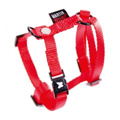 Harnais confort en nylon réglable rouge pour chien MARTIN SELLIER