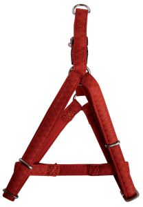 Harnais réglable leather rouge pour chien ZOLUX