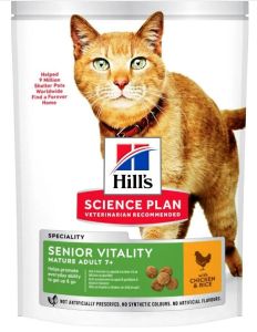 Hill's Science Plan Croquettes Chat Mature Adult 7+ Senior Vitality Poulet Riz