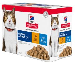 HILL’S SCIENCE PLAN Pack Mixte sachet fraîcheur Chat Mature