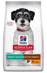 Hill's Science Plan Croquettes pour chien Adult Perfect Weight + Active Mobility Small & Mini Poulet 