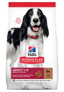 HILL’S SCIENCE PLAN Croquettes Chien Adulte Medium Agneau et riz 