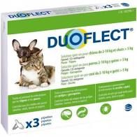 Pipettes antiparasitaires pour chien et chat de – 10 kg DUOFLECT