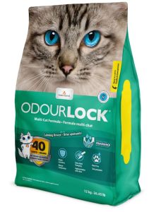 Litière minérale agglomérante brise apaisante Odour Lock pour chat  INTERSAND