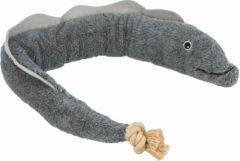 Jouet anguille karl en peluche et corde pour chien BE NORDIC