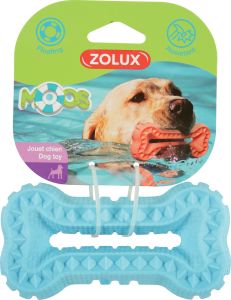 Jouet TPR os moos 16cm bleu pour chien ZOLUX