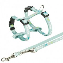 Harnais Junior avec laisse menthe pour chiot TRIXIE 23–34 cm/8 mm 