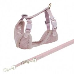 Harnais souple Junior avec laisse mauve pour chiot TRIXIE 26–34 cm/10 mm 