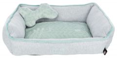 Junior lit angulaire gris/menthe pour chien et chat TRIXIE 50 × 40 cm 