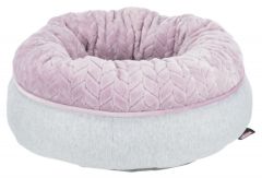 Junior lit rond gris clair/mauve pour chien et chat TRIXIE