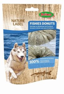 Fishies Donuts avec peau de poisson pour chien BUBIMEX 110 g 