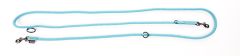Laisse multi-position turquoise nylon ronde pour chien MARTIN SELLIER 0,9 cm - 200 cm