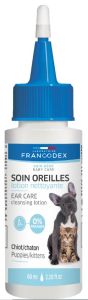Lotion nettoyante pour les oreilles du chiot et du chaton FRANCODEX
