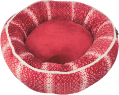 Lit Lumi, rond, rouge pour chien et chat TRIXIE