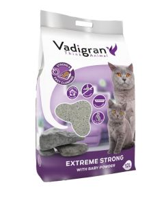 Litière minérale agglomérante Clump Extrême Strong pour chat VADIGRAN