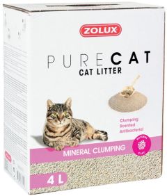 Litière minérale agglomérante parfumée pour chat PURECAT ZOLUX
