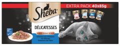 SHEBA  Délicatesse au poisson en sauce pour chat