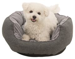 Panier corbeille Finley gris et blanc pour chien TRIXIE