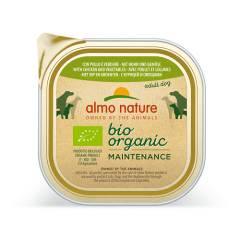 ALMO NATURE Pâtée Bio Organic Poulet et Legumes pour chien