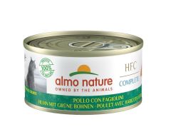 ALMO NATURE HFC Pâtée Complete Grain Free Poulet et Haricots Verts pour chat