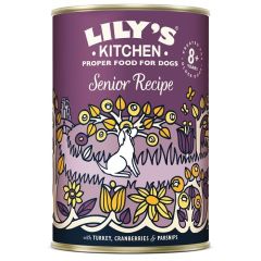 LILY'S KITCHEN Pâtée Dinde Crabe pour chien senior