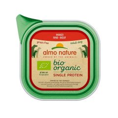 ALMO NATURE BIO Pâtée organic single protein Sans Céréales Bœuf pour chien