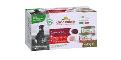 ALMO NATURE HFC Pâtées Multipack Natural Made In Italy Bresaola et Jambon pour chien