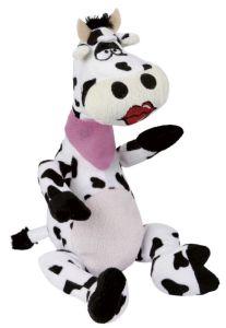 Jouet peluche vache Olga 30 cm sonore pour chien KERBL