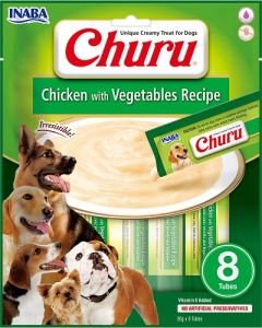 INABA Purée Poulet Legumes Churu pour chien