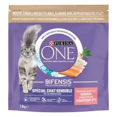 PURINA ONE Croquettes chat BIFENSIS Saumon & Riz 