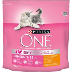 PURINA ONE BIFENSIS Croquettes chaton Poulet & Céréales complètes  1,5kg