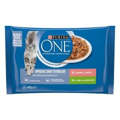 PURINA ONE Chat stérilisé ou castré. 4x85g.