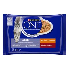 PURINA ONE Chat adulte. 4x85g.