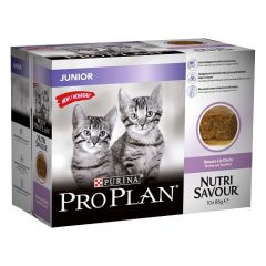PURINA PRO PLAN Nutrisavour Junior pâté en mousse à la dinde pour chaton