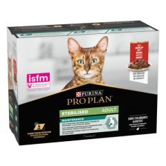 PURINA PRO PLAN Sterilised NUTRISAVOUR en Sauce au Boeuf pour chat
