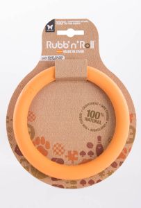 Rubb'n'roll jouet anneau orange pour chien MARTIN SELLIER