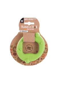 Rubb'n'roll jouet cercle vert pour chien MARTIN SELLIER 10 x 6 cm